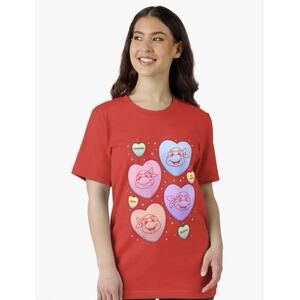 Teenage Mutant Ninja Turtles Valentine's Day Candy Hearts T Shirt Women’s S